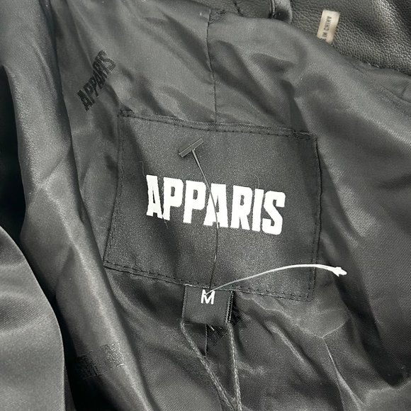 NWT Apparis Stevie Noir Quilted Vegan Leather Jacket - Picture 6 of 8